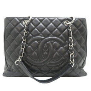 Chanel GST Tote Bag Caviar Skin Noir Black